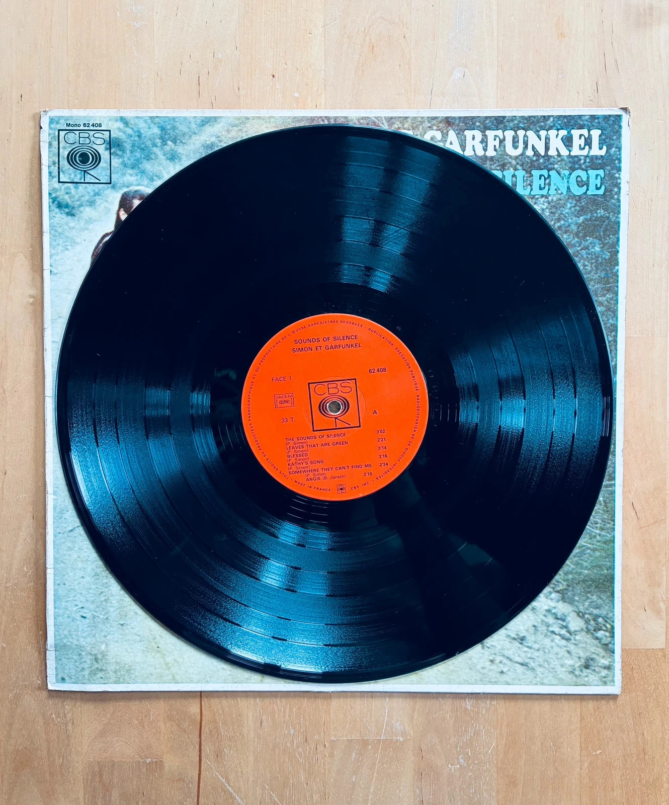 Disque vinyle 33T Simon & Garfunkel The Sound of Silence. – photo 3